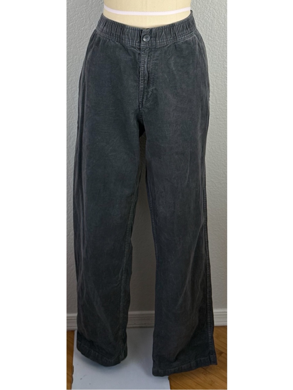 Vuori Mens Charcoal Corduroy Optimist Elastic Waist Pant Classic size XXL